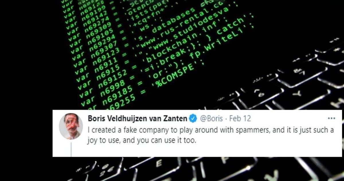 Tech entrepreneur created a trap that drives email scammers crazy and you can use it, too